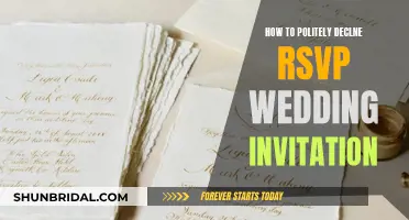 Politely Declining a Wedding Invitation: A Gracious Guide