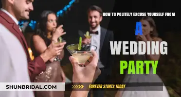 Graceful Exit: How to Politely Leave a Wedding Celebration Early