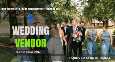 Polite Constructive Feedback: A Guide for Wedding Vendor Communication
