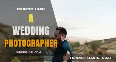 Declining Wedding Photographer Services: Kindness and Professionalism