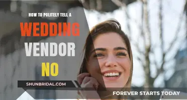 Gracefully Declining Wedding Vendors: Polite Ways to Say No