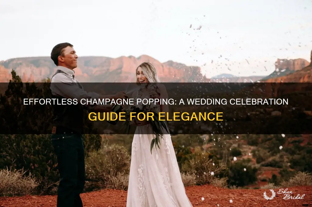 how to pop champagne at a wedding