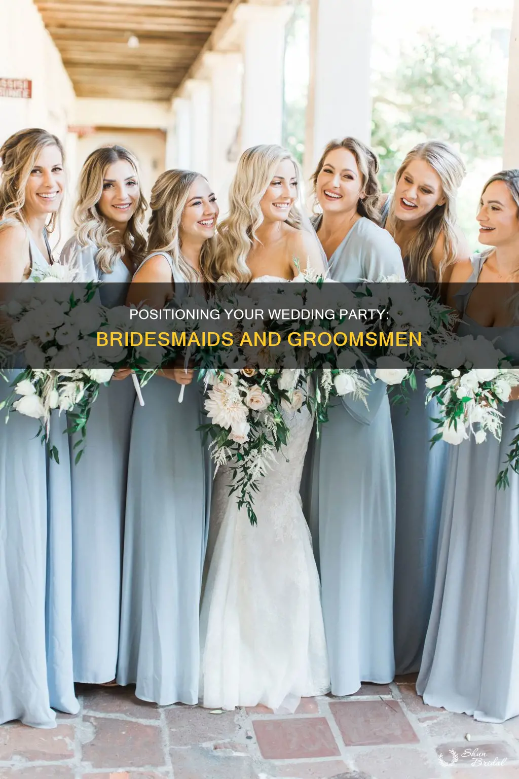 how to position bridesmaids and groomsmen