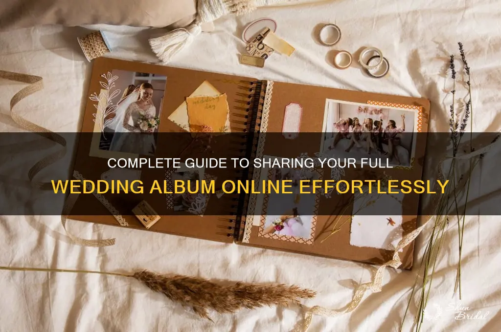 how to post a full wedding album