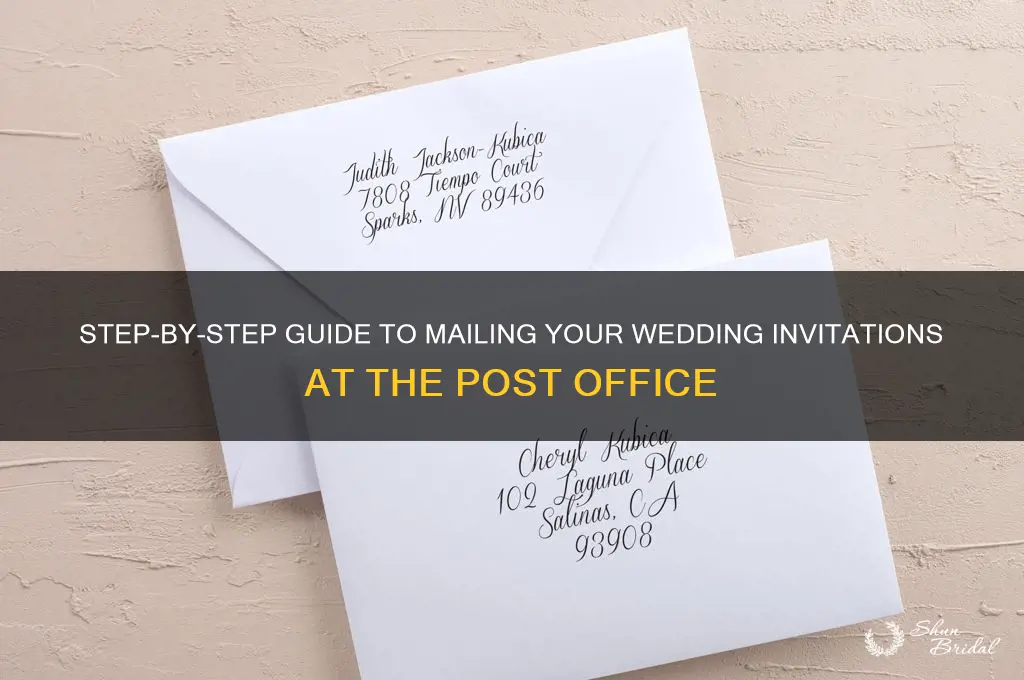how to post wedding card in post office