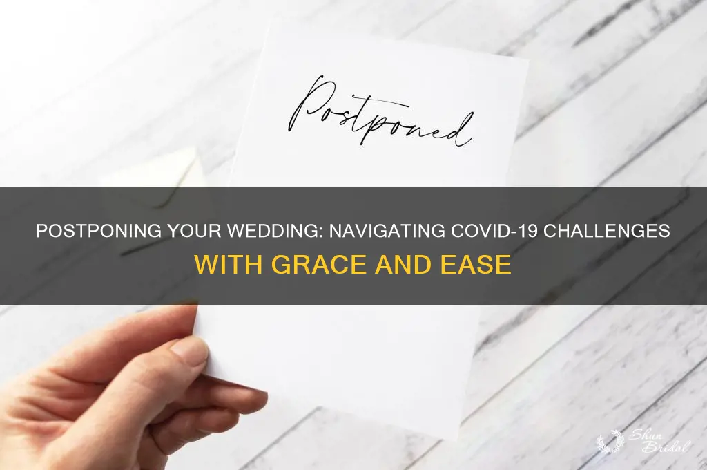 how to postpone a wedding due to covid 19