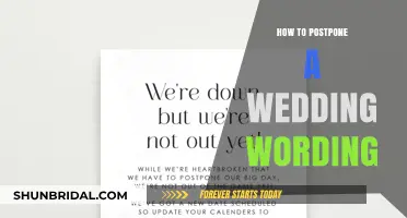 Gracefully Postponing Your Wedding: Thoughtful Wording Tips for Couples