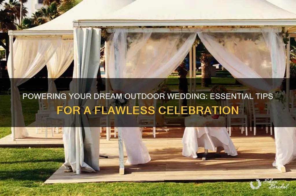 how to power outdoor wedding