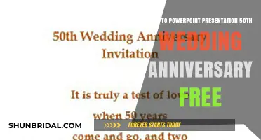 Celebrate 50 Years: Free PowerPoint Tips for Wedding Anniversaries