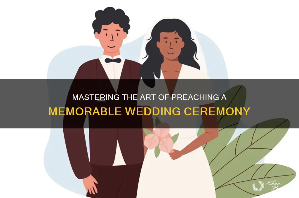 how to preach a wedding