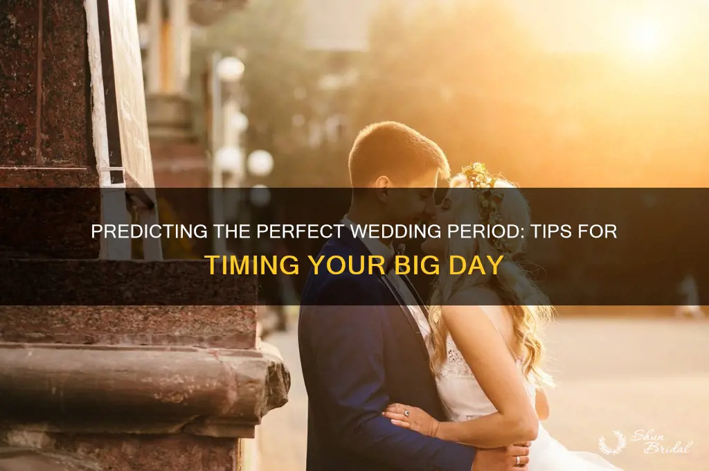 how to predict period for wedding