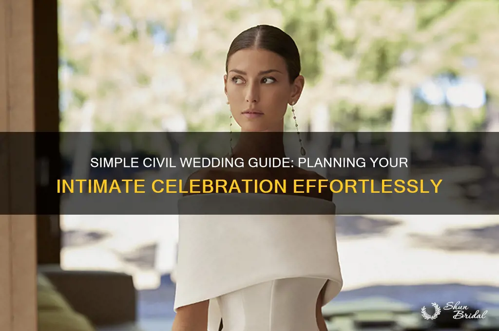 how to prepare a simple civil wedding