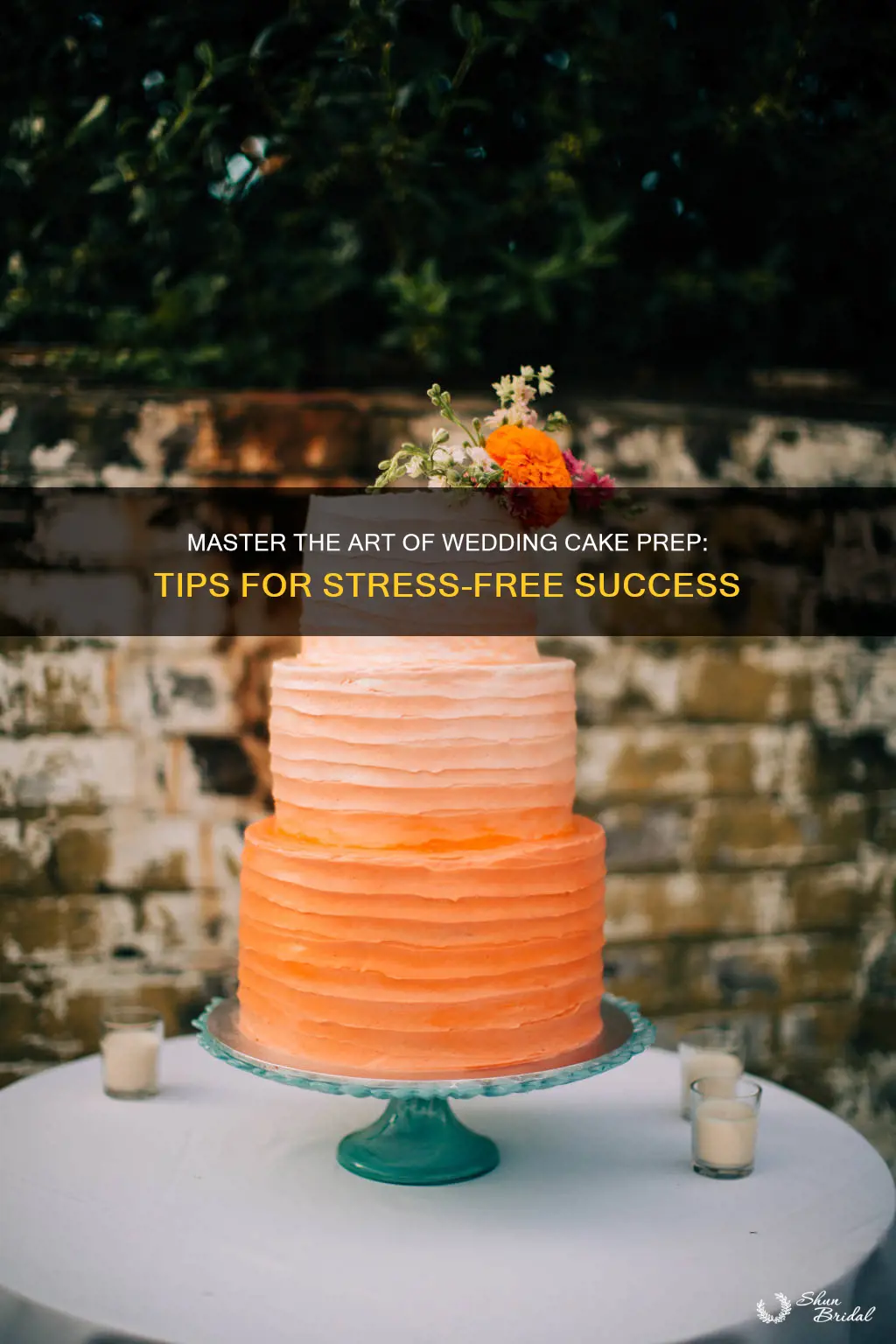 how to prepare a wedding cake in advance