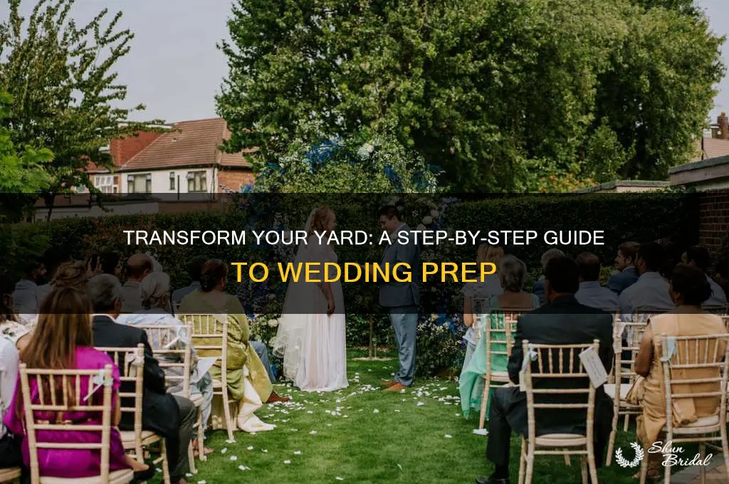 how to prepare a yard for a wedding