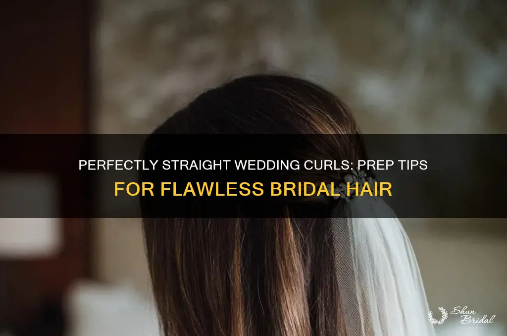 how to prepare curly hair for straightening wedding