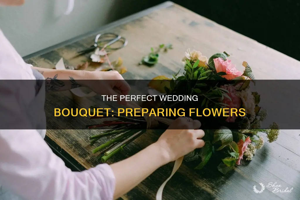 how to prepare flowers for wedding bouquet