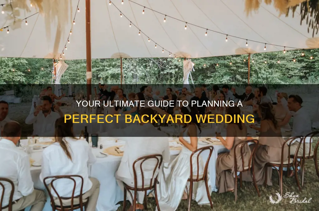 how to prepare for a backyard wedding