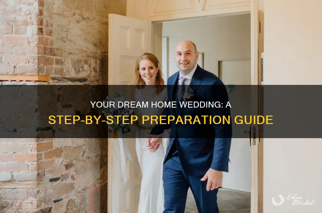 how to prepare for a wedding in your home