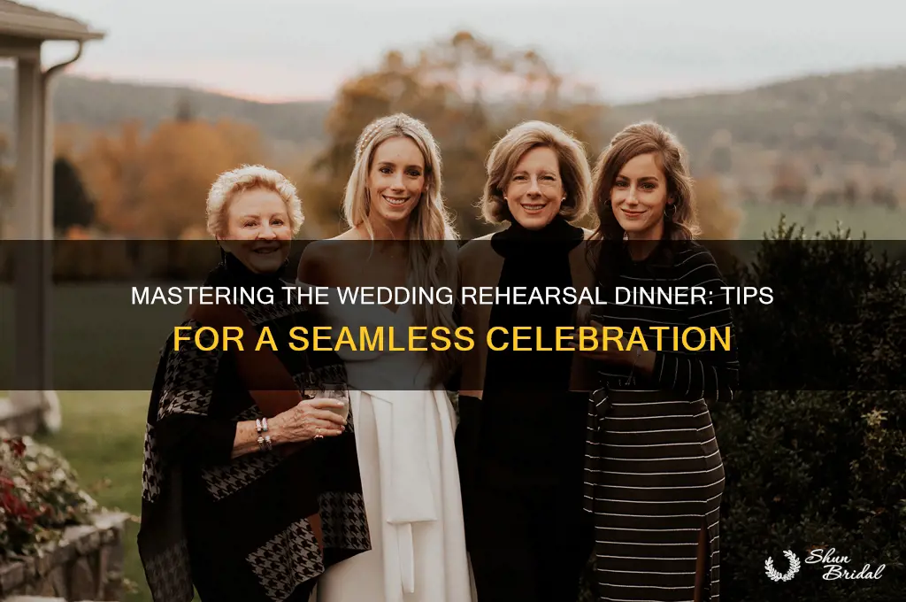 how to prepare for a wedding rehearsal dinner