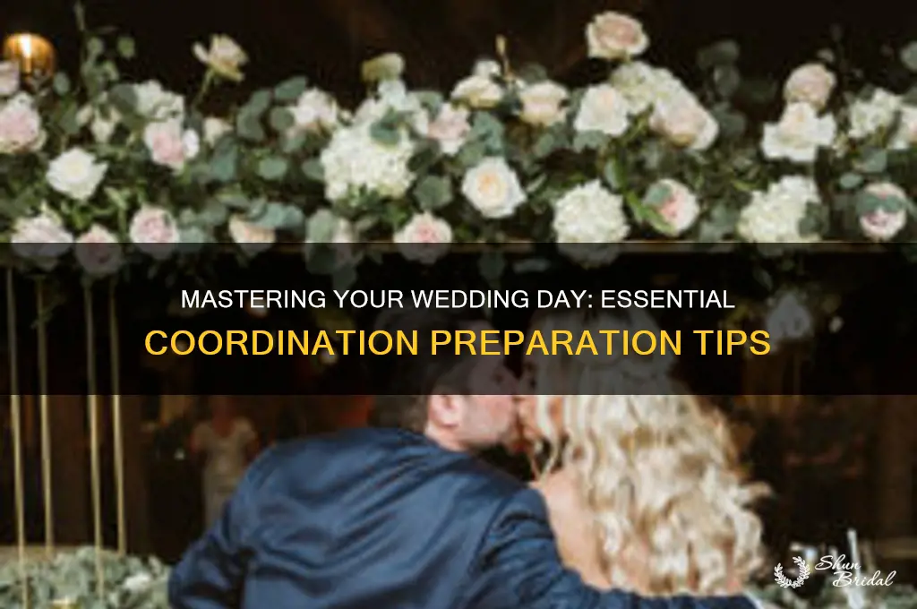 how to prepare for day of coordination wedding