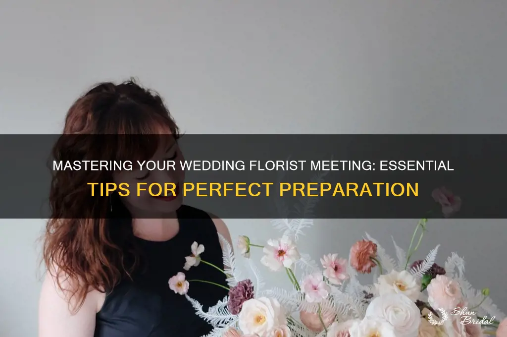 how to prepare for meeting with wedding florist