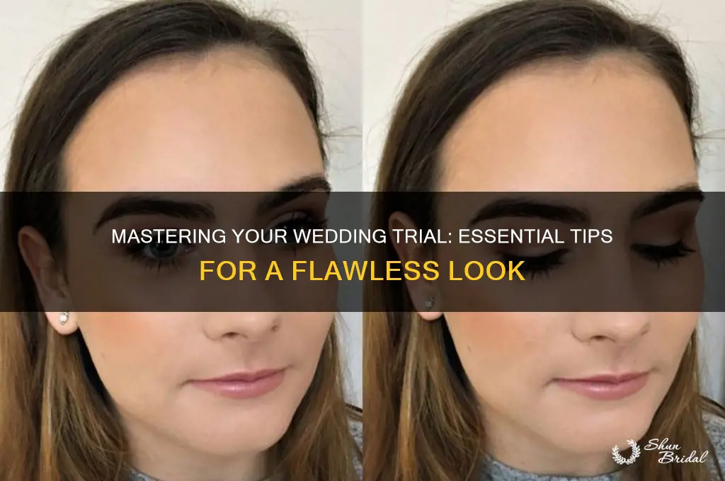 how to prepare for wedding trial