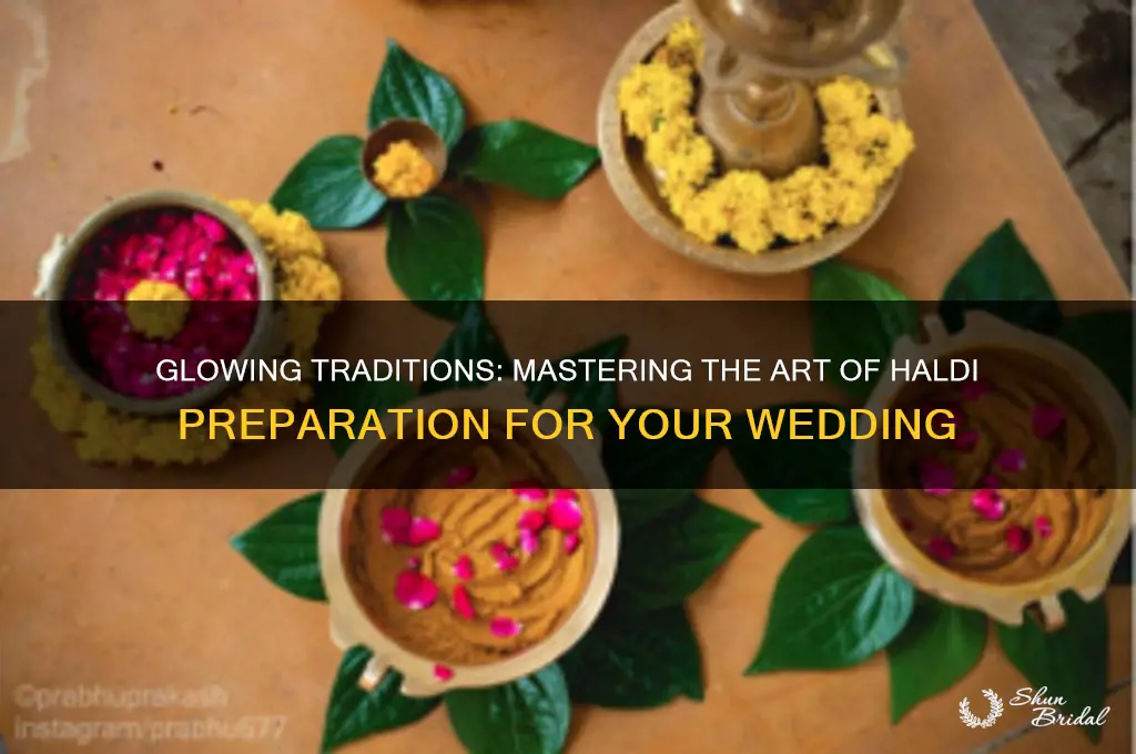 how to prepare haldi for wedding