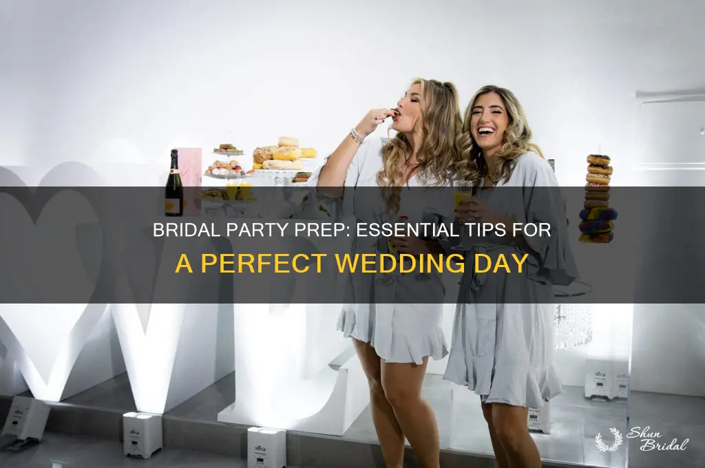 how to prepare of wedding day with bridal party