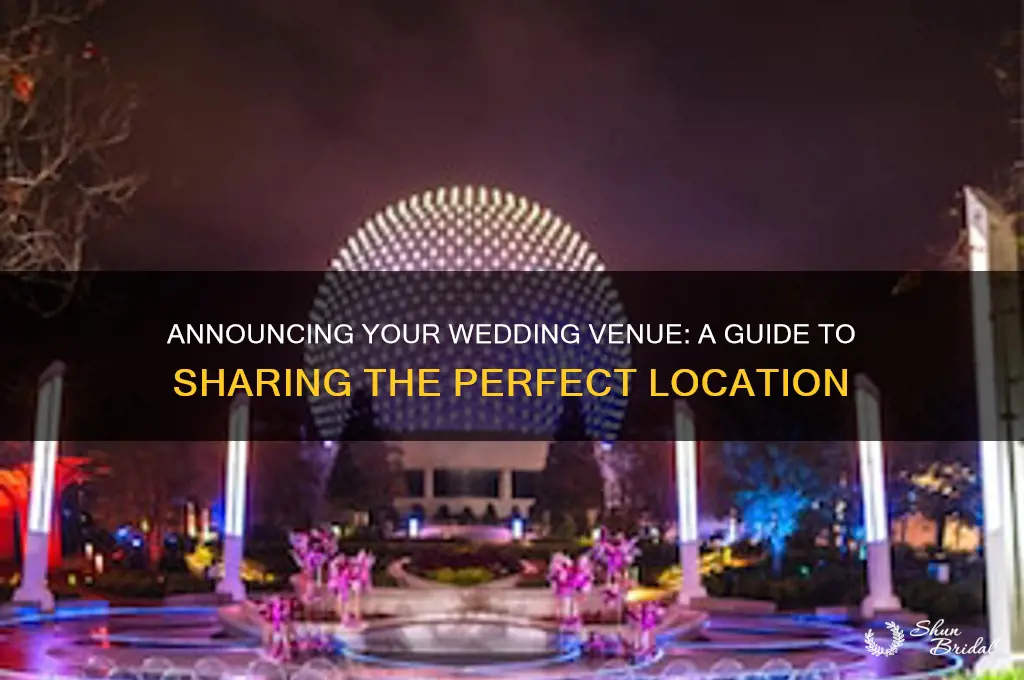 how to prepare to let people know your wedding vanue