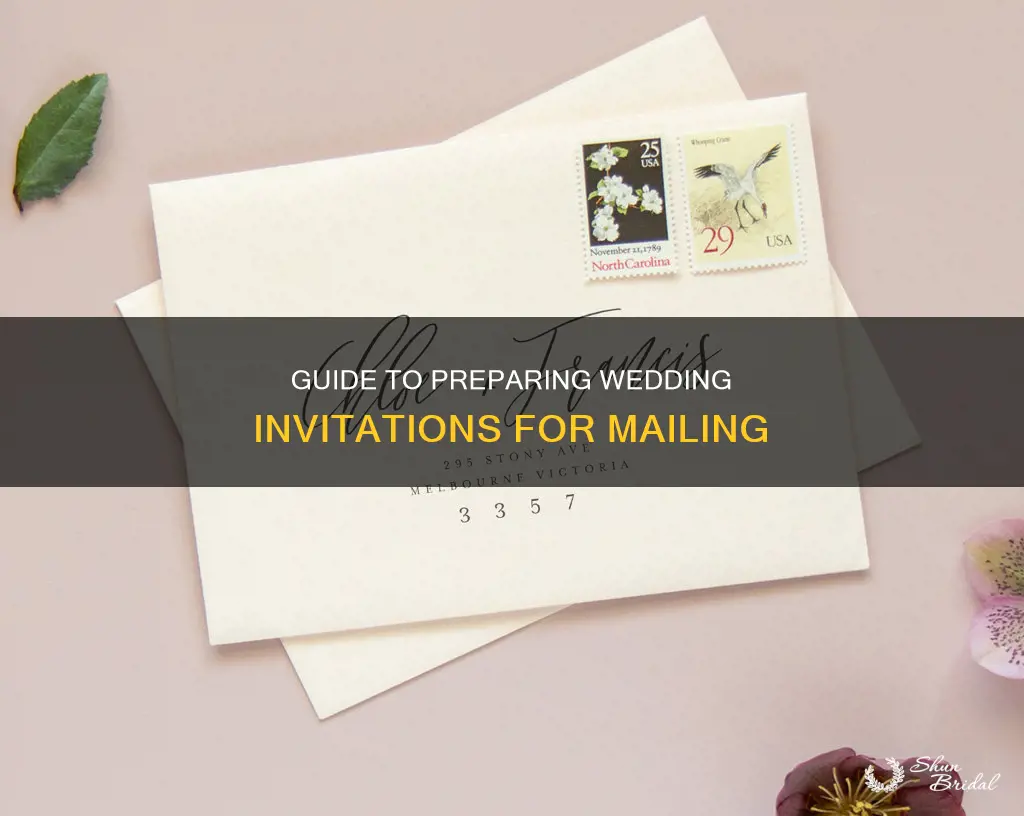 how to prepare wedding invitations for mailing