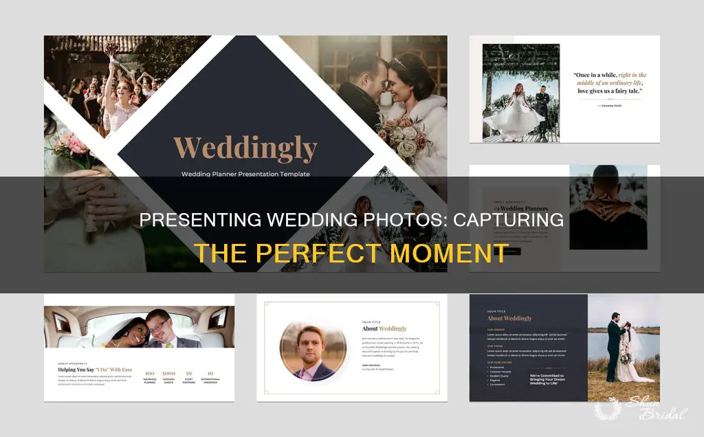how to present a wedding photo