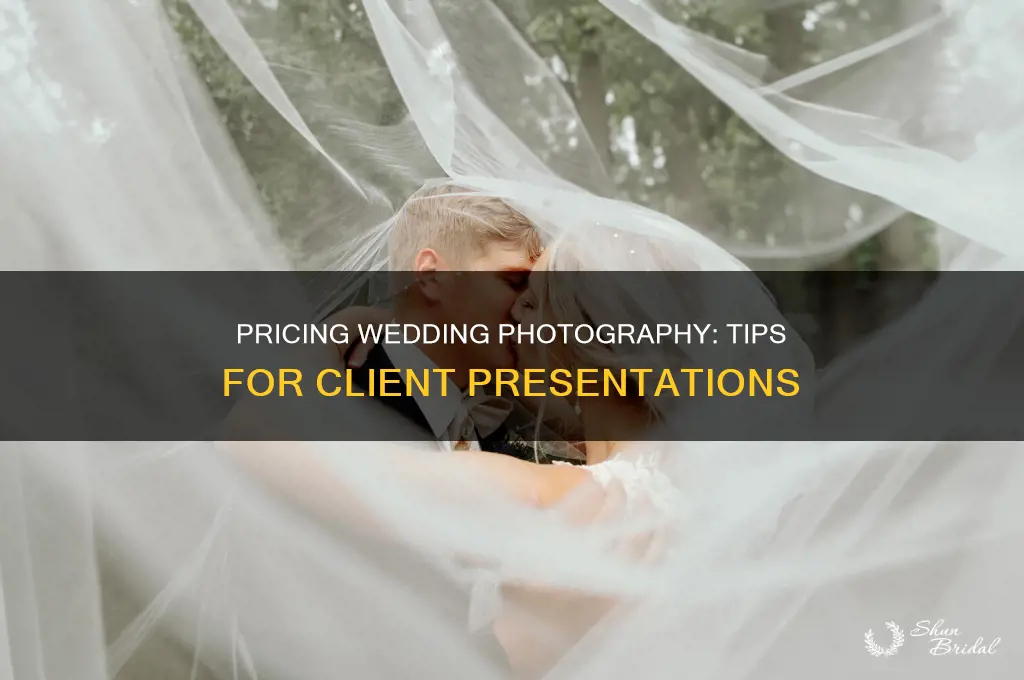 how to present client pricing wedding photography