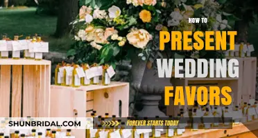 Creative Ways to Display and Present Wedding Favors Elegantly