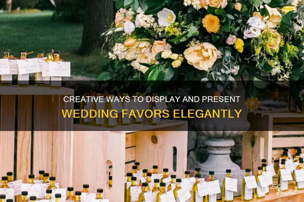 how to present wedding favors