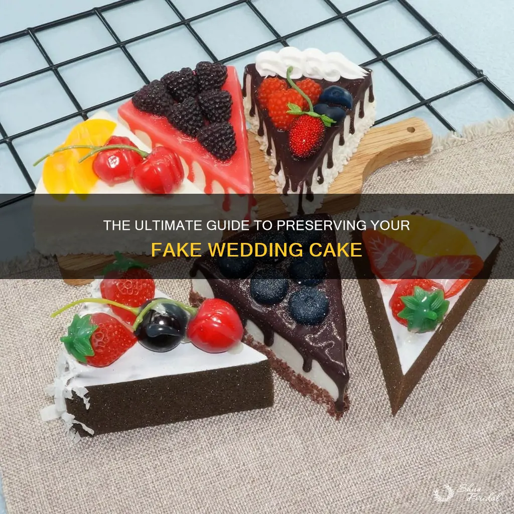 how to preserve a fake wedding cake