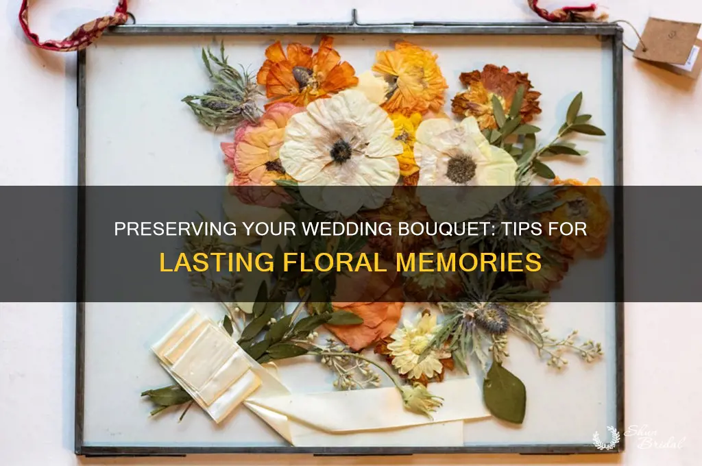 how to preserve a wedding boquet