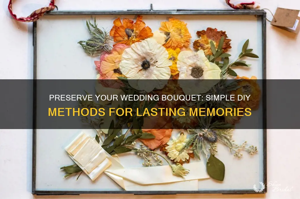 how to preserve a wedding bouquet at home