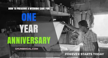 Preserving Your Wedding Cake: A Sweet Guide to One-Year Anniversary Bliss