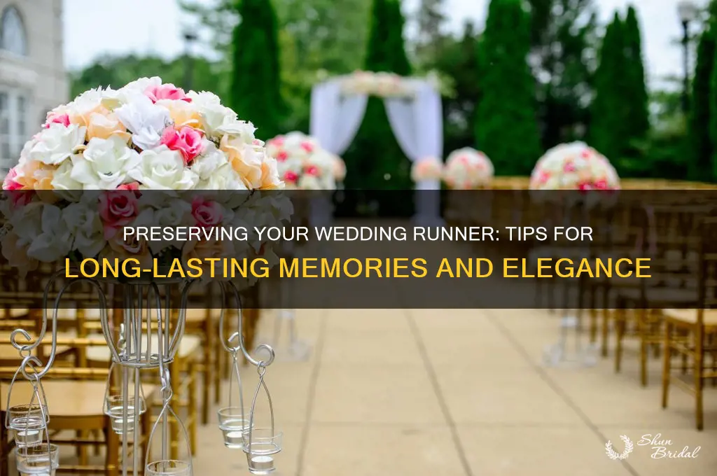 how to preserve a wedding runner