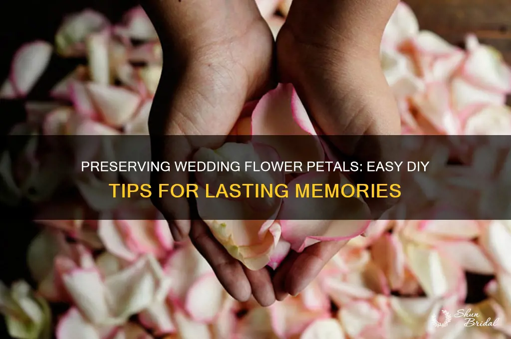 how to preserve flower petals for a wedding