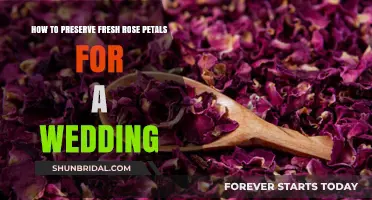 Preserving Fresh Rose Petals: A Wedding Craft Guide