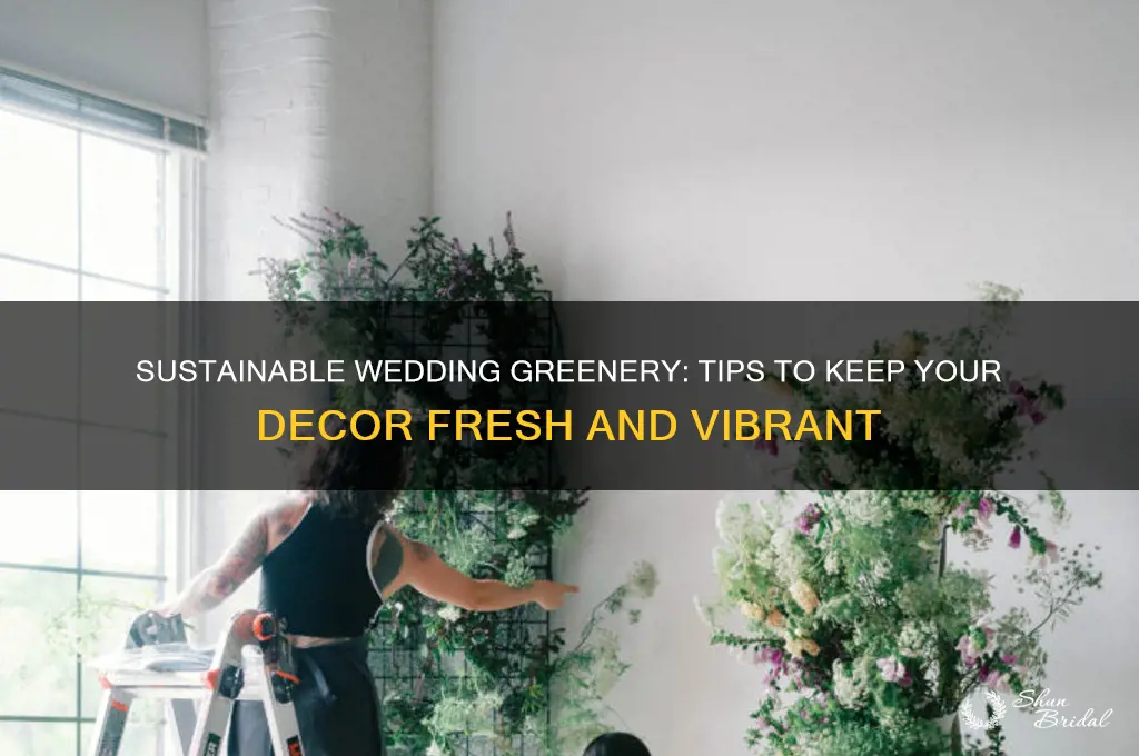 how to preserve greenery for wedding