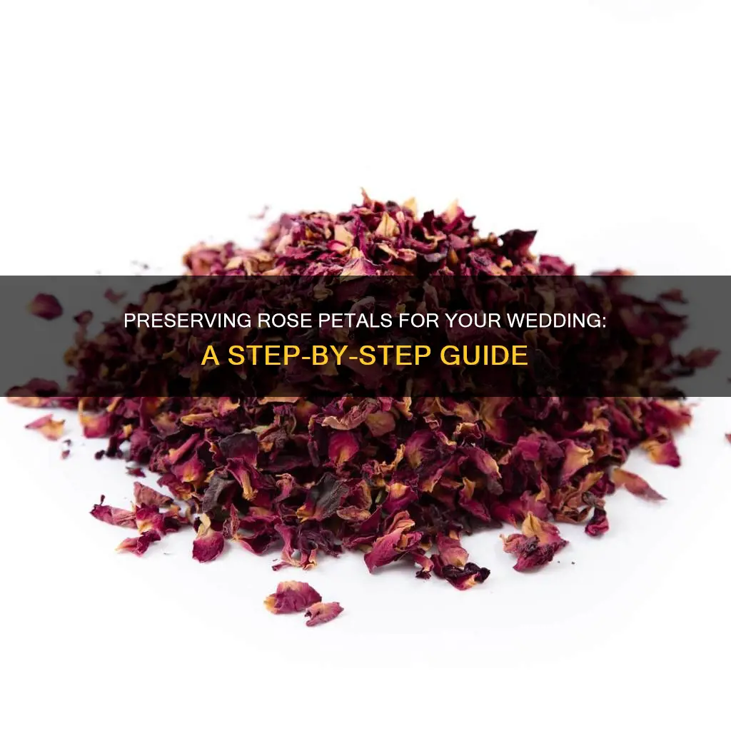 how to preserve rose petals for wedding