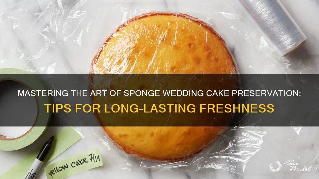 how to preserve sponge wedding cake