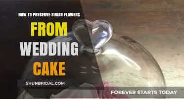 Sugar Flowers: Preserving Wedding Cake Decorations for Lasting Memories