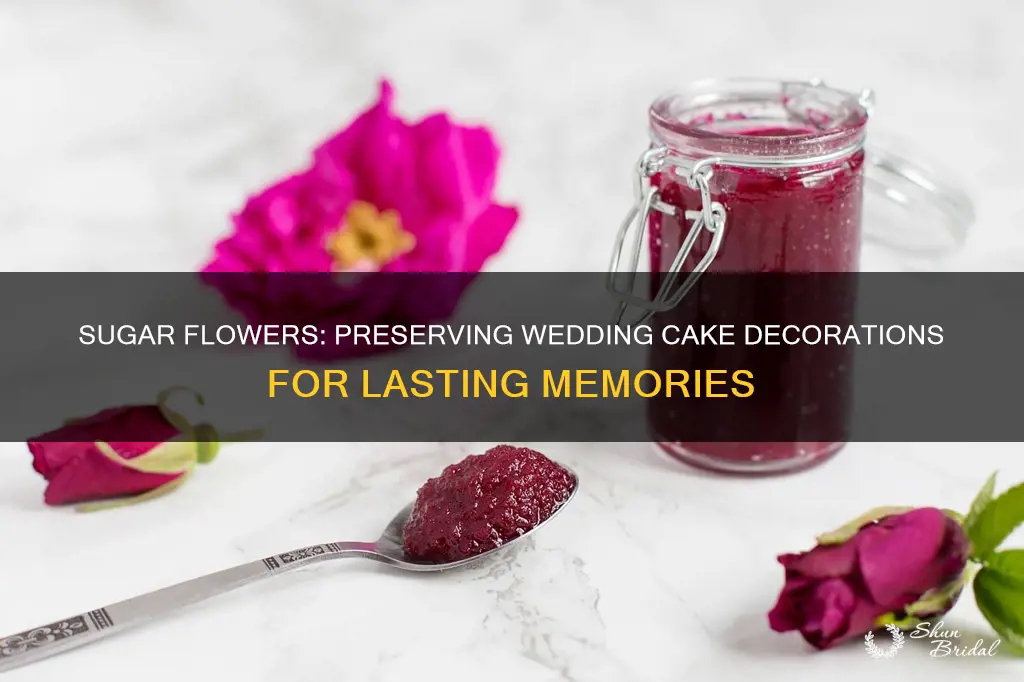 how to preserve sugar flowers from wedding cake