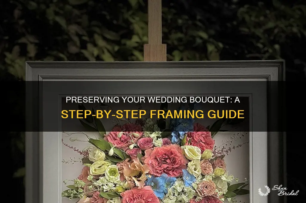 how to preserve wedding bouquet in a frame