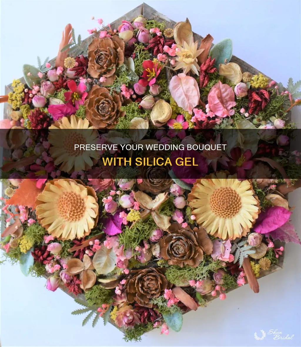 how to preserve wedding bouquet using silica gel