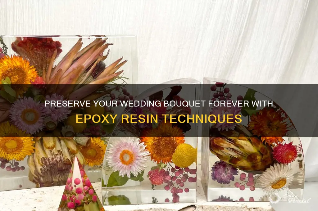 how to preserve wedding bouquet with epoxy