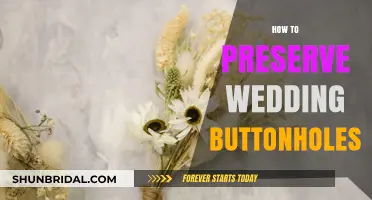Preserving Wedding Buttonholes: Tips for Lasting Floral Memories